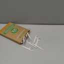 EasyHonor Organic Dental Floss Picks - Natural Biodegradable Floss Sticks with Strong Bamboo Charcoal Thread & Vegan Corn Starch Handle.(100PCS)