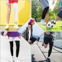 2 Pair Compression Leg Sleeves and Arm Sleeve,UV Protection & Full Leg Coverage,Anti-Slip Silicone Grip,White & Black (M)