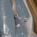 Multi-Adjustable Ergonomic Office Chair, Study Chair, Summer Mesh Comfortable High Back Chair, Headrest, Lumbar Support, Armrest, Seat Height.(White-Blue)