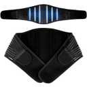 Back Brace for Lower Back Pain Relief, Lumbar Support Belt for Men&Women for Work, Breathable Back Support Belt with 6 Flexible Spring, 2 Elastic Bands For Sciatica, Herniated Disc, Scoliosis(X-Large)
