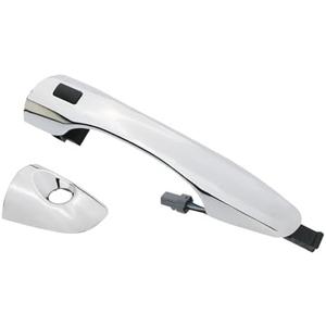 APPERFiT Exterior Door Handle Smart Key w/Cover for Front Door Left Driver Side Chrome Compatible with Kia Sorento 2016 2017 2018 2019 2020 Door Keyless Entry Replaces 82651-C5710 82652-C5010