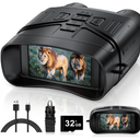 Night Vision Goggles, 4K Night Vision Binoculars for Adults with 5000mAh Battery, 3" HD Screen & 32GB Card for Hunting, Wildlife Observation, Security