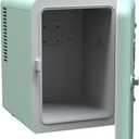 Frigidaire EFMIS171 Retro Mini Portable Personal Fridge - Ideal for Home, Office or Dorm - Includes Carrying Handle, AC/DC Wall/Car Charger (Green)