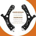 Front Lower Control Arm Compatible with Kia Sportage 2017-2022, Hyundai Tucson 2016-2021, Sonata 2015-2016, Optima 2016-2020, Left Right Pair 54500-C1000 54501-C1000