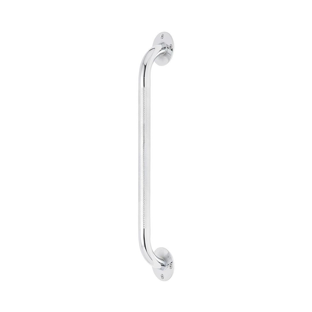 Medline Knurled Chrome 18 Grab Bar for Shower & Bathtub, Independence & Ease of Movement for Elderly, Handicapped or Seniors, 300 lb. Capacity, 1 Bar