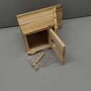 Wood Bird Houses for Outside with Pole Wooden Bird House for Finch Bluebird Cardinals Hanging Birdhouse Clearance Garden Country Cottages