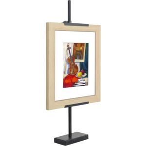 Americanflat 18" Adjustable Tabletop Easel Stand for Picture Frames up to 10x8 - Ideal Picture Frame Stand to Display Art, Signs, or Photos - Use Easel Stands for Home or Events - Black