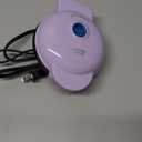 CROWNFUL Mini Waffle Maker, 4" Chaffle Maker with Compact Design, Easy to Clean, Non-Stick Surface, Recipe Guide Included, Perfect for Breakfast, Dessert, Sandwich, or Other Snacks (Mint Green)