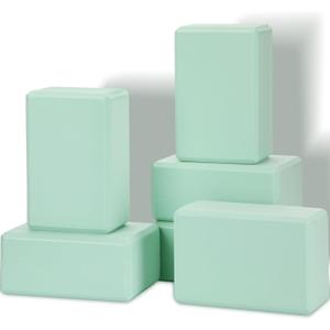 Wettarn 6 Pack EVA Yoga Blocks Bulk, Non Slip Pilates Brick Foam Yoga Blocks, Lightweight, Yoga Props Supportive for Pilates Stretching Meditation, Women Men Beginners, Accessories, 9.06"L x 5.91"W x 3.94"Th
