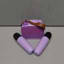 Mgaolo Upgraded Mini Karaoke Machine Toy for Kids, Portable Bluetooth Speaker with 2 Wireless Mics, Emoji & Colorful LED Lights, Home Travel & Party Play Gifts for Boys Girls (Purple)