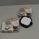 2 PCS Airtight Paint Saver Storage Palette Box, 16 Well Palette Box with Lid, Include Paint Brush Basin, Perfect for Gouache, Acrylic, Watercolor and Oil Painting (Blue, Black)