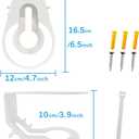 Wall Mount for TP-Link Deco BE63/ BE65/BE10000 Mesh Wi-Fi 7 System, Sturdy Metal Made Mount Stand Holder, Space-Saving Wall Hanging Bracket Holder Come with Cable Organizer Bracket (White-1Pack)