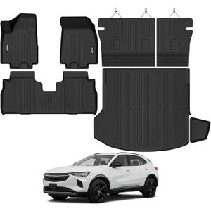 Floor Mats for 2024-2025 2026 Chevrolet Equinox EV, Trunk Mat and Backrest Mat All Weather TPE Protector for Chevy Equinox Accessories