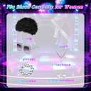 GYQMBT 9 PCS Women 70s Disco Outfits, Disco Party Hippie Costume with Accessories Set for Halloween Cosplay Party.