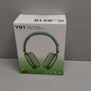 Wentronic Y01 Wireless Noise Canceling Headphones Bluetooth 5.3 Over Ear Headphones with Microphone, Hi-Res Audio, 48H Playtime, Foldable Comfortable Earpads,Compatible with iOS,Android,PC, Green