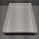 Serving Tray Platter, 3 Pcs Food Tray for Veggie Fruit Snack Dessert Cookie Cheese, Food Trays for Party Supplies Display, Plastic Platters for Serving Food, Large White Trays, BPA Free (16.0'' x 11'' (3 Pack))