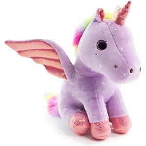 Sew Butiful 8 inch Unicorn Stuffed Animals, Cute Unicorn Gift Toys for Girls,Unicorns Birthday Gifts Soft Plush Toys Set for Baby, Toddler, Girls, Kids,Decor (Purple)