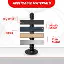 Black Truss Head Self Tapping Screws for Metal Stainless Steel 410 Pack of 60 (#8x1/2, #8x3/4,#8x1,#10x1,#10x1-1/2)5 Sizes Sheet Metal Screws Self Drilling Screws Rust & Wear Resistant