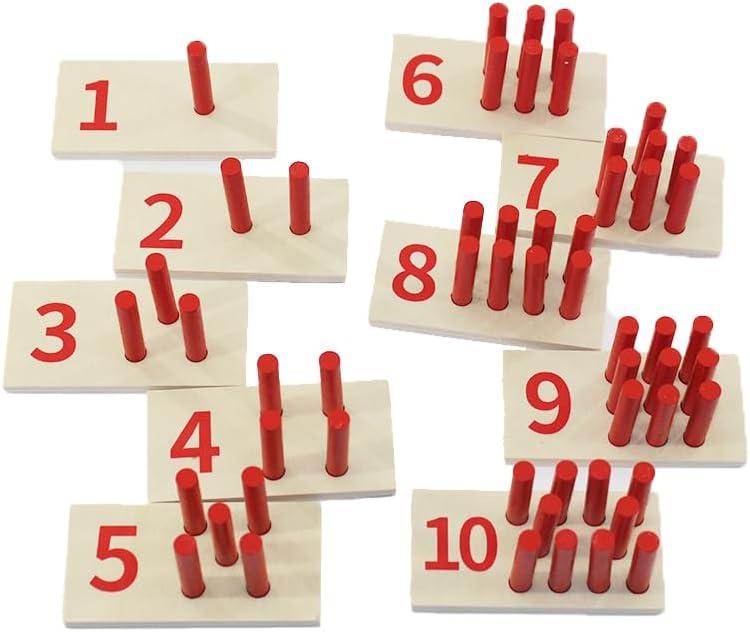 Counting and Educational Montesorri Toys Wood Sticks Counting Learning Board Maths Learning Toy