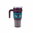 REDUCE 24 oz Stainless Steel Tumbler with Handle - Dual-Wall Vacuum Insulated Travel Mug, Sweat-Proof Lid & Reusable Straw - Keeps Drinks Cold for 24 Hrs, Fits Cupholders, Dishwasher Safe