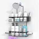AKTECKE Shower Caddy Hanging Bathroom Organizer: Rustproof Shelf for Inside Shower - No Drilling Racks Over Showerhead - Bath Shelves for Shampoo Soap