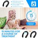 Electric Neck Massager with Heat - 10 Modes & 16 Levels, Portable for Travel, Perfect for RelaxationBlack