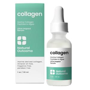 Collagen Peptide Serum for Face, Daily Firming, Lifting and Wrinkle Reducing Facial Serum with Marine Derived Collagen and Hyaluronic Acid 1 oz
