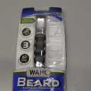 Wahl Groomsman Battery Operated Facial Hair Trimmer for Beard & Mustache Trimming Including Light Detailing and Body Grooming  Model 9906-717V (Silver)