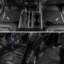 3W Floor Mats for Nissan Frontier 2022-2026 Crew Cab(Not for 2nd with Under Seat Speaker), All Weather TPE Custom Fit Car Liner for Frontier Crew Cab Pickup, Frontier Accessories, Black, 5.Frontier|22-26|Floor Mats
