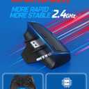 BINNUNE Wireless Gaming Headset for Xbox Series X|S & Xbox One, Low Latency Wireless + Bluetooth, Flip-to-Mute Noise Cancelling Mic, 50mm Drivers, 40H Battery, Over-Ear Headphones
