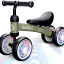 Baby Balance Bike Toys for 12-36 Months Kids Toy Boy and Girls Gifts Toddler Best First Birthday Gift Children Walker No Pedal Infant 4 Wheels Bicycle (Green)