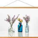 FALAMON Magnetic Poster Hanger Frame, 22x34 22x28 22x14 Teak Wood Magnet Poster Frame for Posters, Prints, Photos, Pictures, Maps, Scrolls, and Canvas Artwork (22L" x 0.7W")