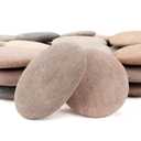 [About 31-36 PCS](18.2 Pounds) Painting Rocks, 3.2"-4.7" River Rocks, Flat Stones, Craft DIY Rocks
