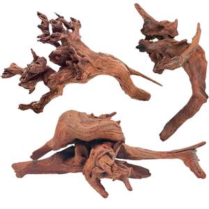 WDEFUN Natural Driftwood Aquarium Decor, 7-11 Inch Large Pieces for Fish Tank, Reptile Accessories, 3-Pack