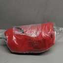 Aoang Womens Oversized Sherpa Jacket Fuzzy Fleece Teddy Coat with Pockets Colorblock (Large, Red)