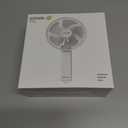WSKEN Desk Fan Small Quiet - 180 Foldable Portable Fan with Battery Operated, 6 Inch Rechargeable Handheld Fan, 20H Max Cooling Time, 4-Speed, Travel Essential for Outdoor, Office, Gift, White