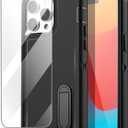 AICase for iPhone 15 Pro Max Case Built-in Stand with Glass Screen Protector,Heavy Duty Drop Protection Full Body Rugged Shockproof Military Protective Tough Durable for iPhone 15 Pro Max 6.7"_1