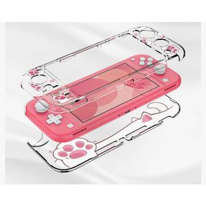 DLseego Protective Case for Switch Lite, Clear Hard PC Case Cover Split Design Shockproof Anti-Scratch Shell Accessories for Switch Lite and Joycon Controller