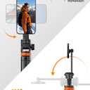 EUCOS 63" Magsafe Tripod, Tripod for iPhone & Magnetic Selfie Stick Tripod with Remote, Strong Magnetic Phone Holder for Magsafe, Extendable Phone Tripod Stand for iPhone/Android