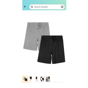 Andrew Scott Men's Lounge Shorts | Drawstring & Pockets Cotton PJ-Sleep Short Bottoms | Multi Packs Small