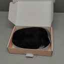 Hairro Human Hair Topper with Wispy Bangs, Clips on 360 3D Cover Real Hairpieces Lightweight, 2.25"x6" Base for Women with High Hairline/Thinning Hair, 12 Inch Natural Black Bangs