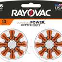 Rayovac Hearing Aid Batteries Size 13 for Advanced Hearing Aid Devices (16 Count) (Orange Tab)