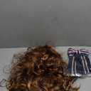 BESTBEL+Hair Cap Long Brown Wavy Wig for Women Middle Part Anime Moive Wig for Halloween Cosplay Womens Cosplay Outfit Synthetic Hair for Costume Party