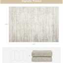 Washable Rugs 10x14 Area Rugs for Living Room,Rugs for Bedroom,Large Carpets,Ultra Soft Faux Wool Retro Dining Room Rug,Non Slip&Non-Shedding Low Pile Vintage Print Rug for Home Office Decor (Beige-ivory-cream-brown-camel)
