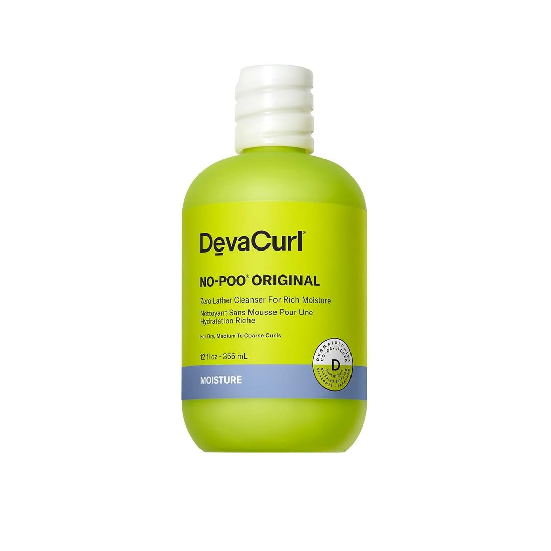 DevaCurl No-Poo Original Non-Lathering Cleanser for Rich Moisture | Non-Stripping | Hydrates Curls | All Curl Types