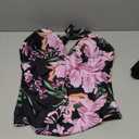 B2prity Halter Tankini Swimsuit for Women Tummy Control Two Piece Bathing Suit V Neck Swimwear with Shorts (Large, 15)