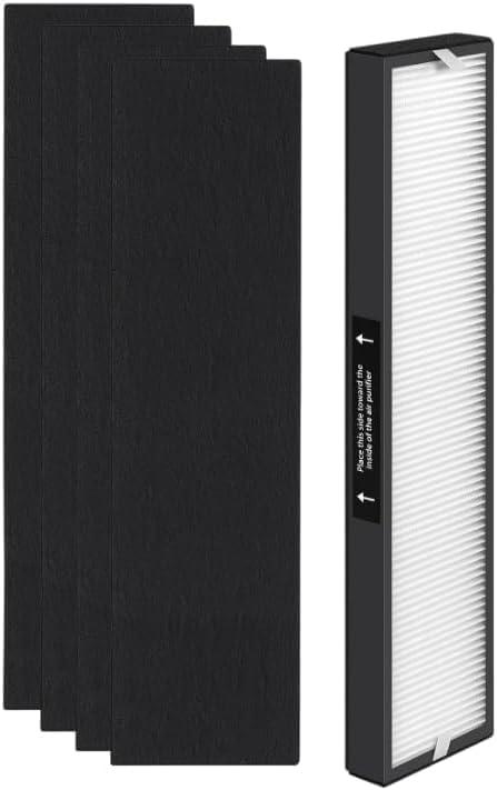 Nispira 1 Set 182550 Filter Replacement Compatible with Bionaire BAP536UV-U Holmes HAP537UV / 2141139 Air Purifier, 1 HEPA 4 Pre filters