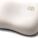 HighBeds Cervical Neck Pillow - Side Sleeper Pillow for Neck Pain Relief, Soft Ergonomic Memory Foam Pillows Ice Silk Zipperless Pillowcase, Eco-Friendly and Durable Material (White)