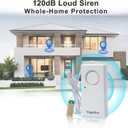 Water Leak Detector, 120dB Loud Siren, Powered by 9V Battery (not Include), Sensor Alarm for RV Kitchen Basement Water Heater, 5 Pack