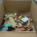 Krelymics 6FT Pop Up Christmas Tree Whimsical Christmas Tree with 200 LED Lights Remote Control & Ornaments, Collapsible Lime Green Xmas Tree with Santa Hat & Bow Tree Topper